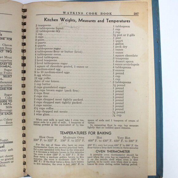 Vintage Copyright 1938 Watkins Cook Book - Recipes Advertising Helpful Hints - Picture 14 of 15